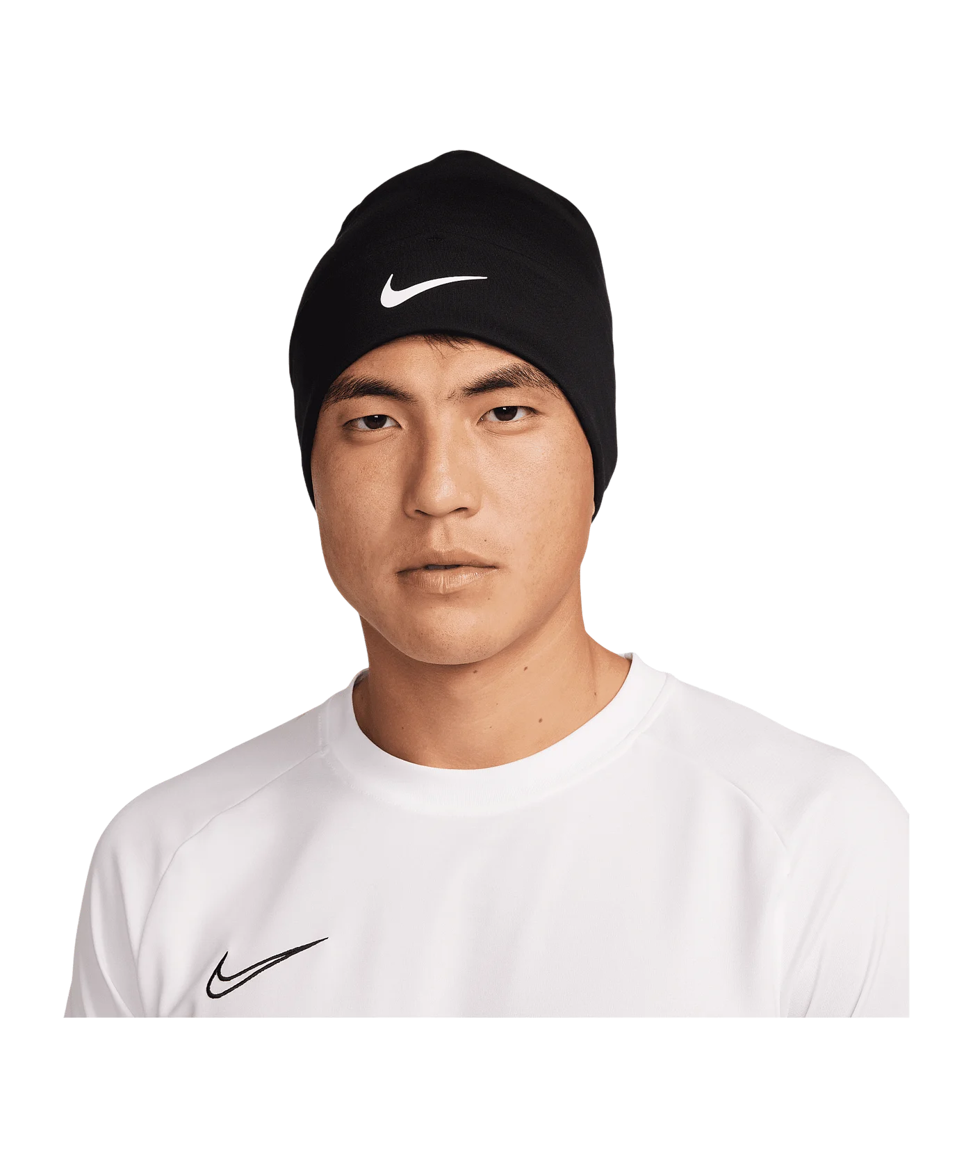Nike Peak Standard Cuff Beanie Schwarz Weiss F010
