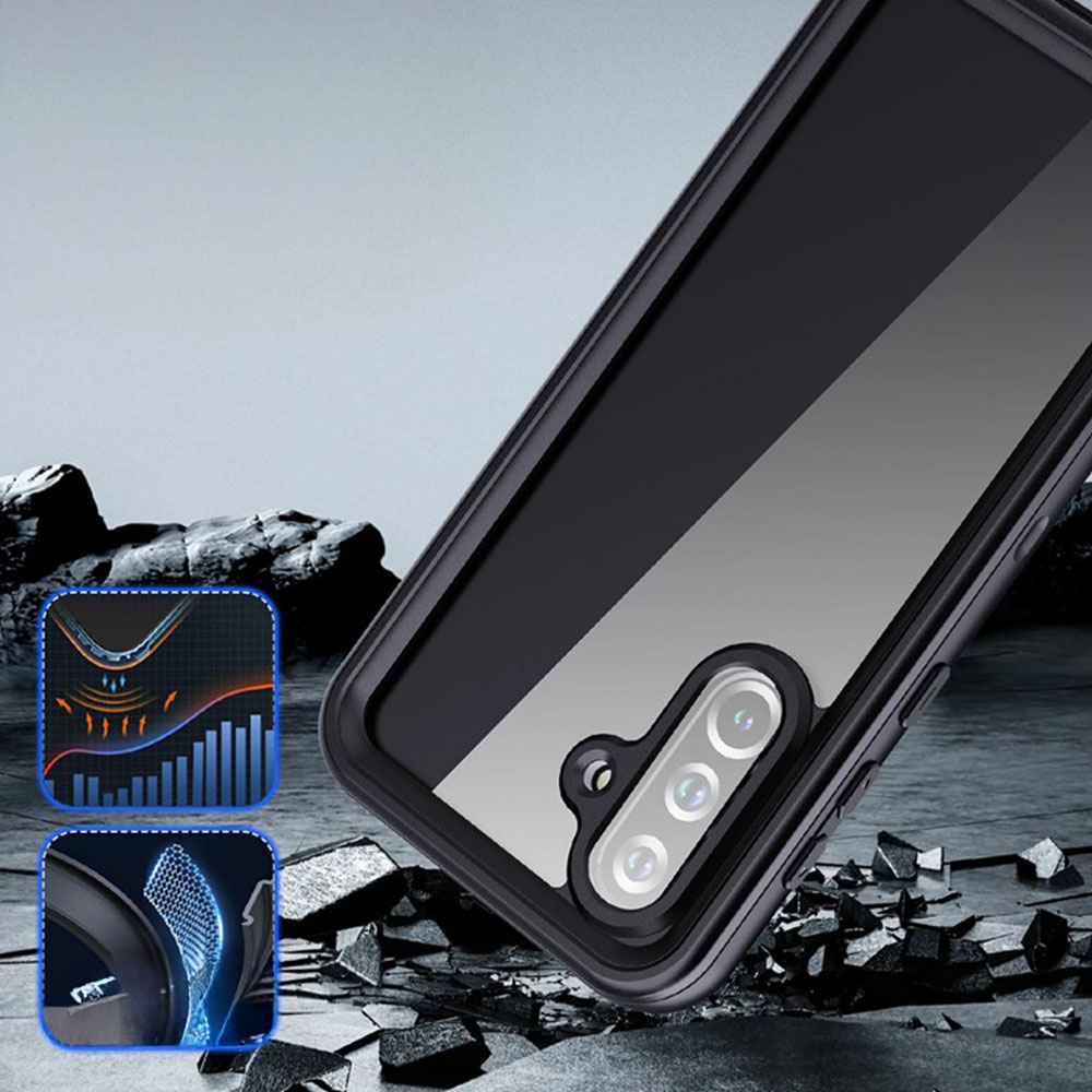 Samsung Galaxy A36 Wasserfeste Outdoor Schutz Hülle (IP68) - Schwarz