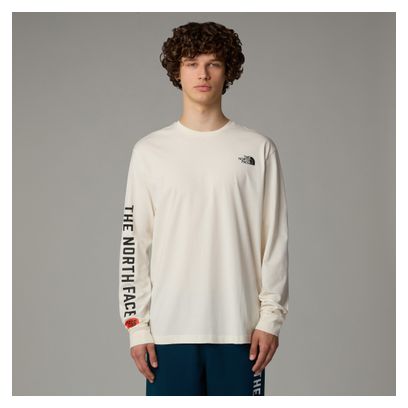 T-Shirt Manches Longues The North Face Varsity Graphic Blanc