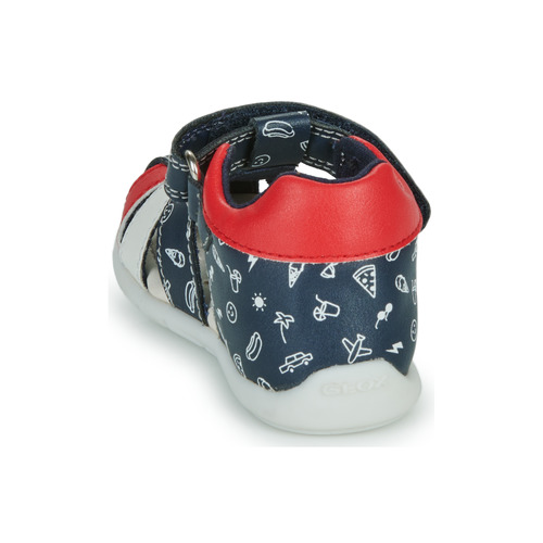 Geox - B ELTHAN BOY - Marine / Rouge / Blanc