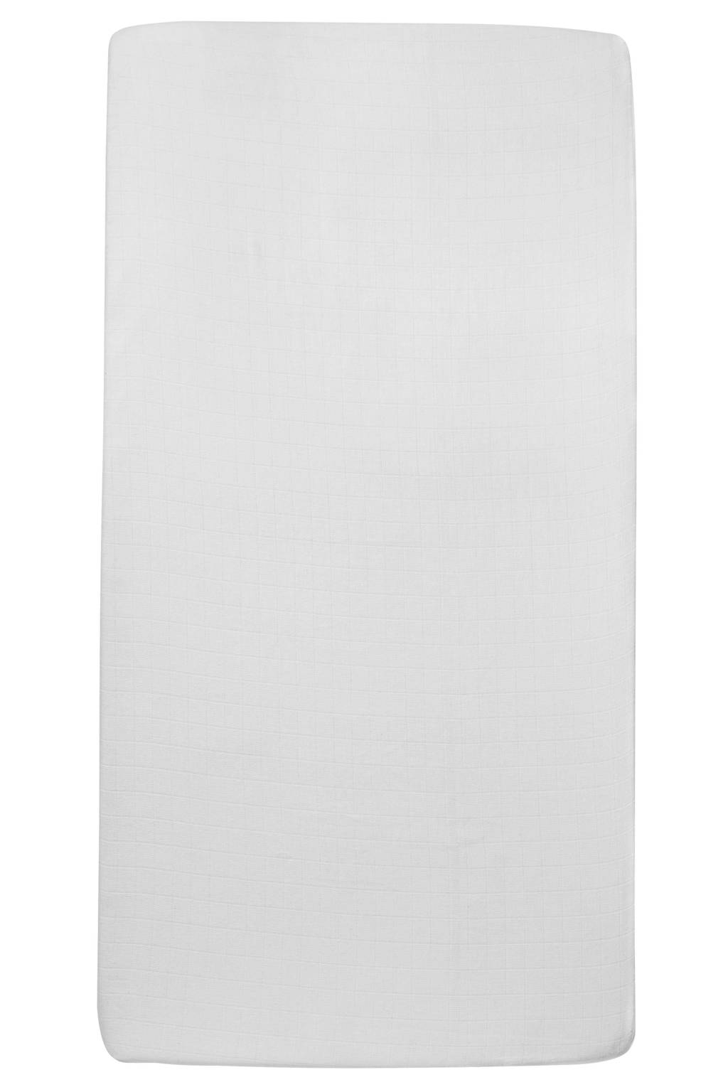 hydrofiel hoeslaken ledikant white