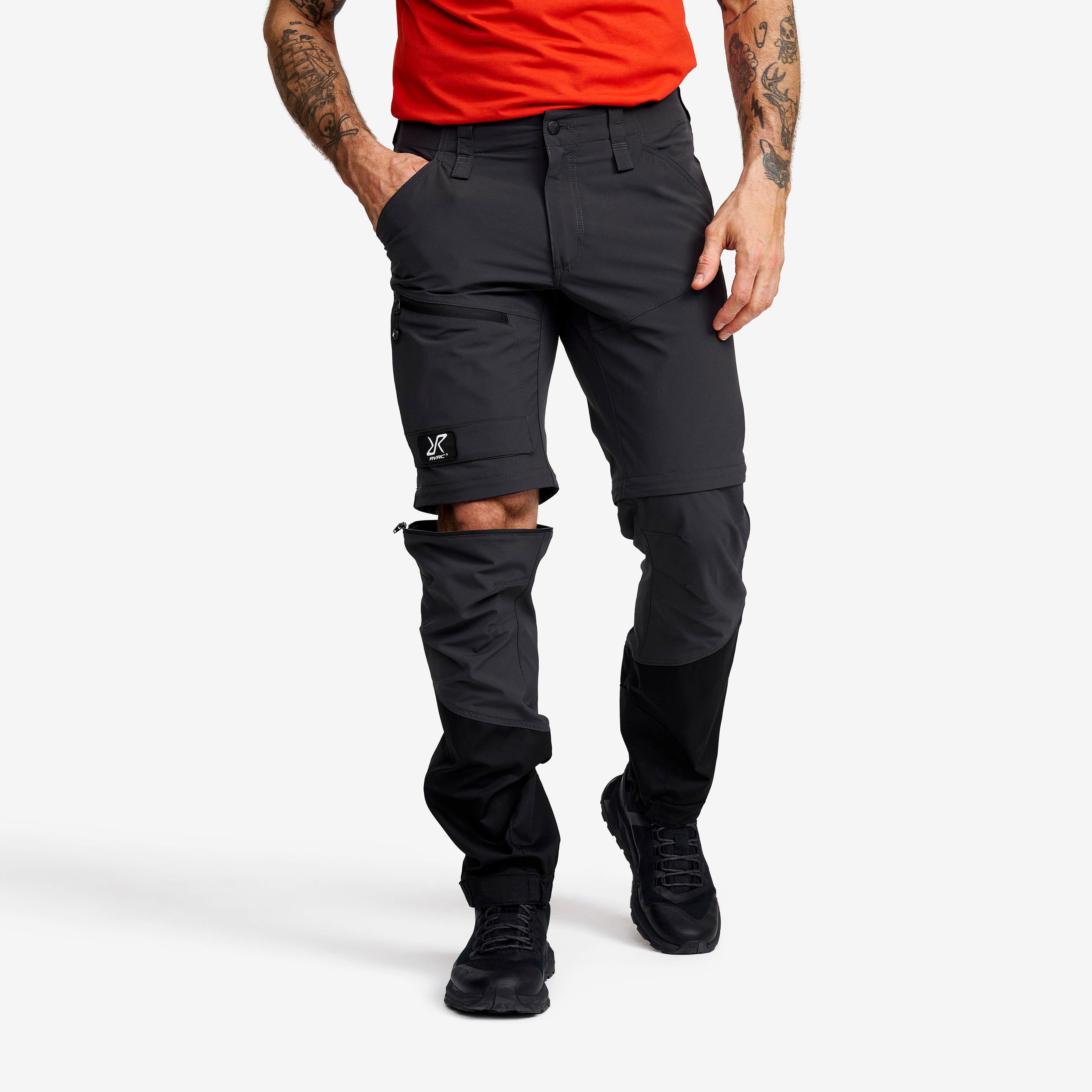 Range Pro Stretch Zip-off Pants Herre Anthracite/Black