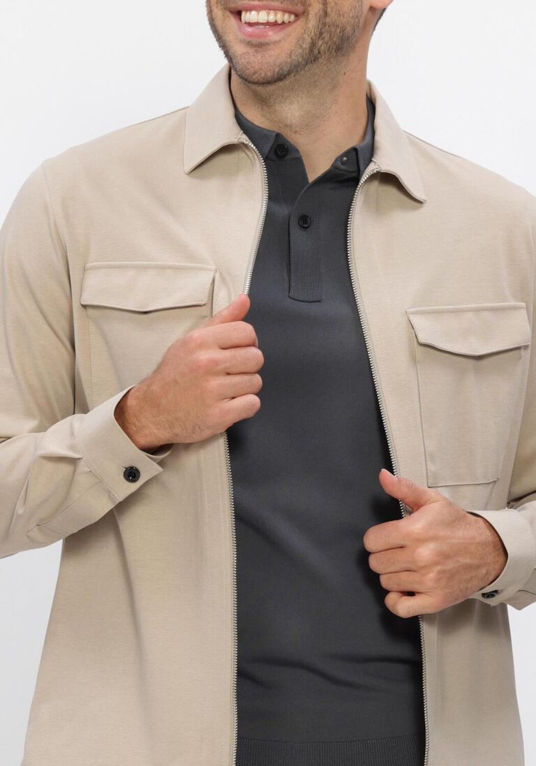 beige genti overshirts oaks shirt jacket