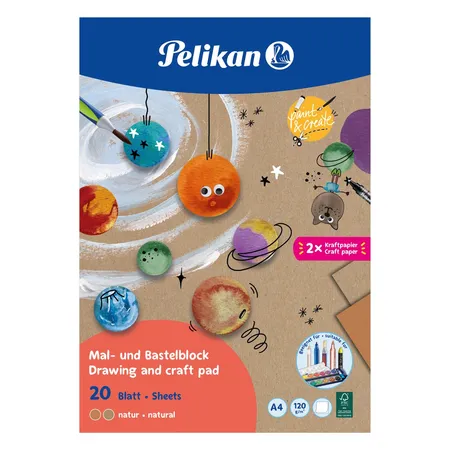 Pelikan Zeichenblock & Bastelblock A4 20 BlattC4/20 120g/m² natur