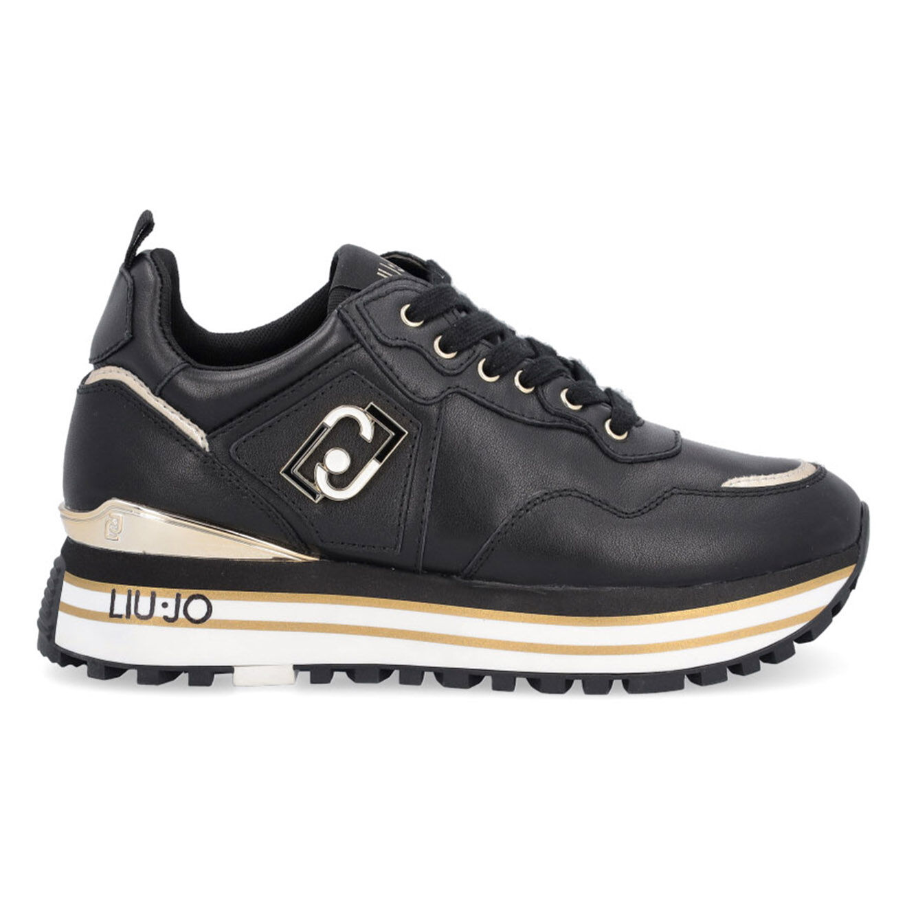 Liu-Jo Sneakers en Cuir Axa noir/blanc