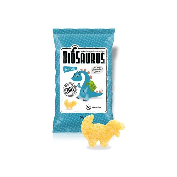 Biosaurus Snack de Milho com Sal Marinado Assado 1 Unidade de 50g