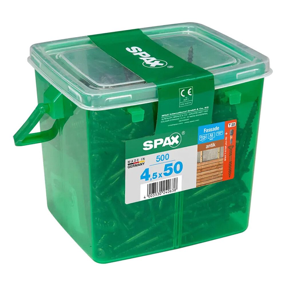 FASADESKRUE SPAX BLAX T-STJERNE A2 4,5X50MM 500STK