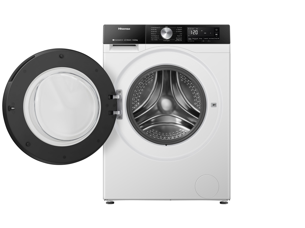 MÁQUINA DE LAVAR E SECAR ROUPA HISENSE SERIE 3S WD3S1043BW3 LAVA 10.5KG SECA 6KG