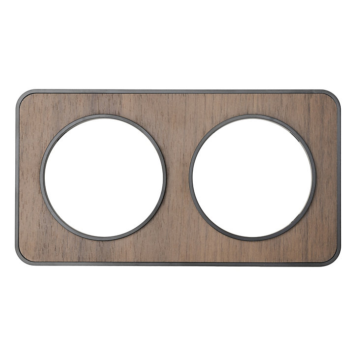 Plaque de finition double Jacobsen Espen noyer