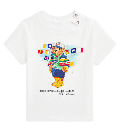 Polo Ralph Lauren T-Shirt - Weiß m. Kuscheltier
