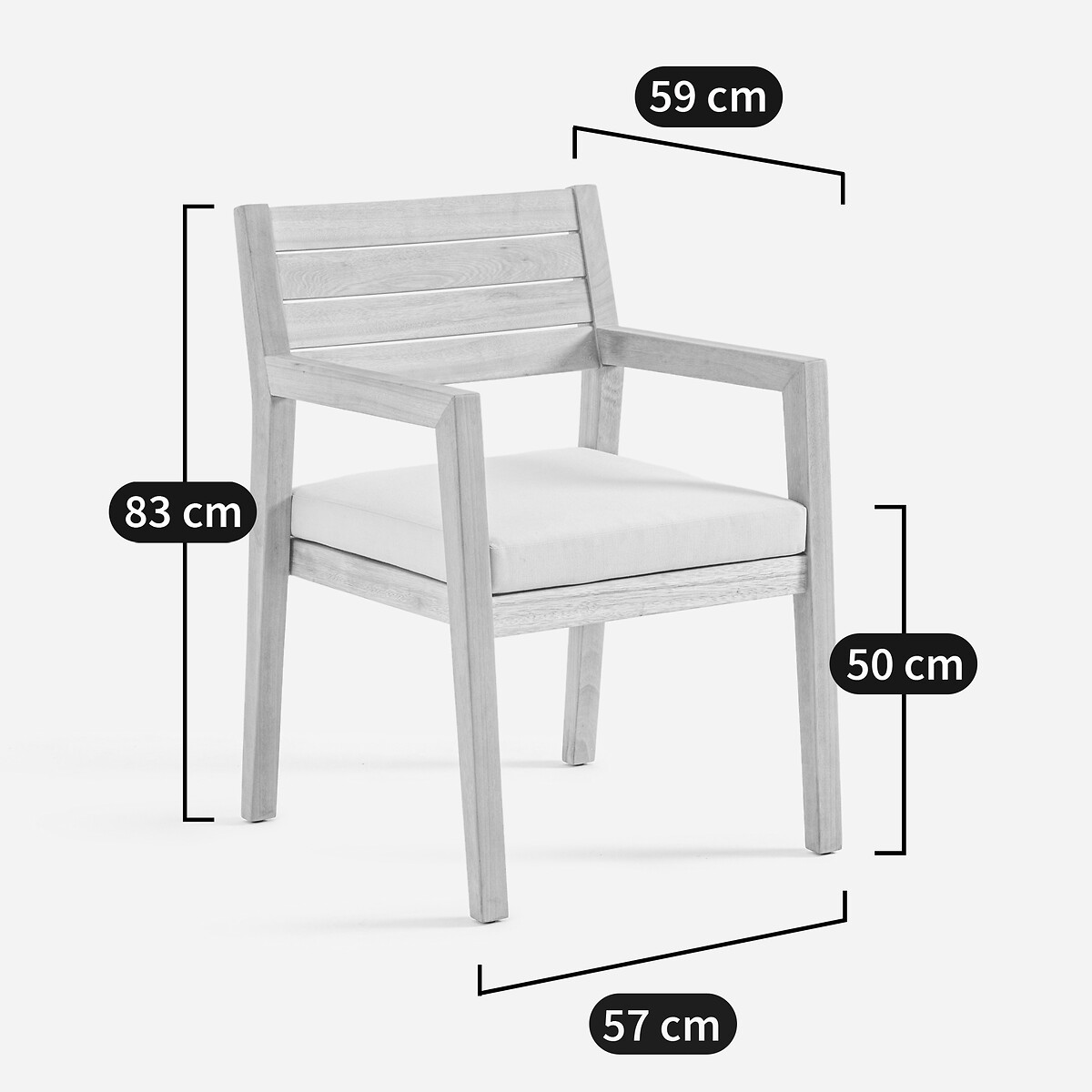 AM.PM<br>Mesa e cadeira de exterior em eucalipto, Altea