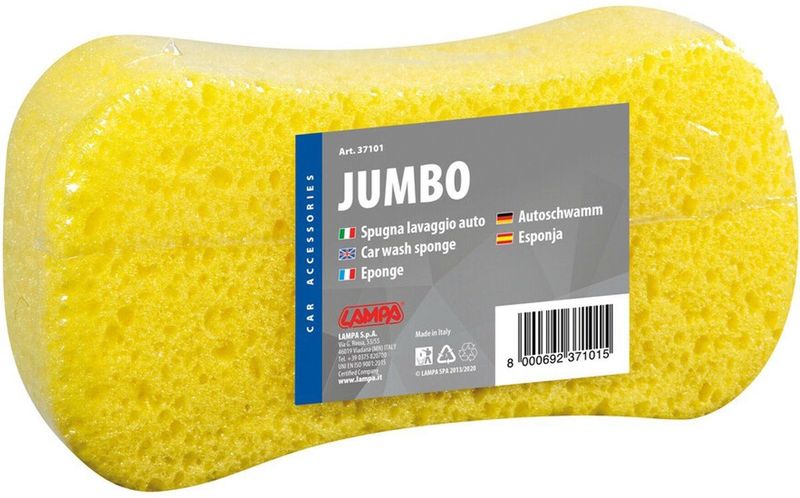 Lampa - Auto Spons Jumbo - Schoonmaakproduct - Geel - Ergonomisch