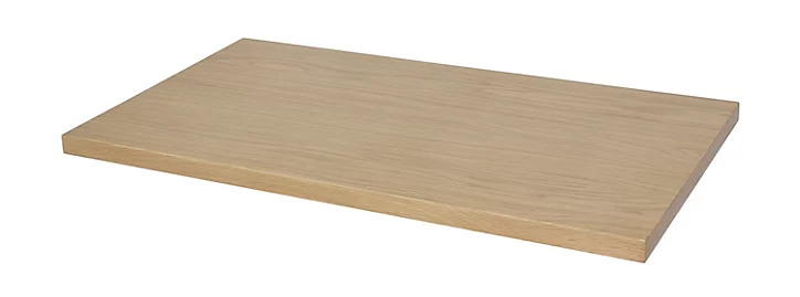 Meuble sous vasque à poser 2 tiroirs GoodHome Perma chêne 80 cm + Plan de toilette GoodHome Perma placage chêne