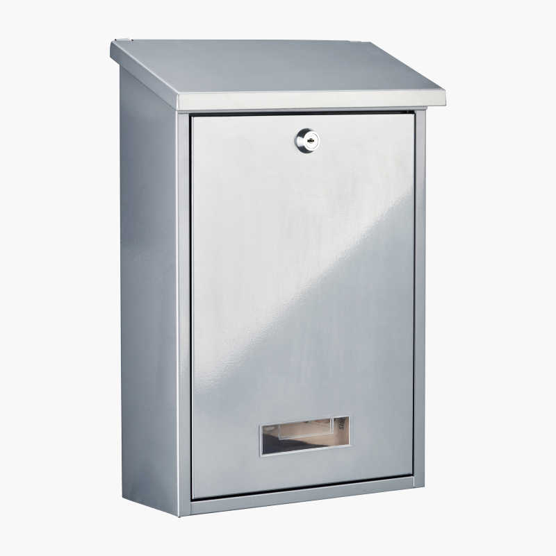 Postkasse, lås, hvit