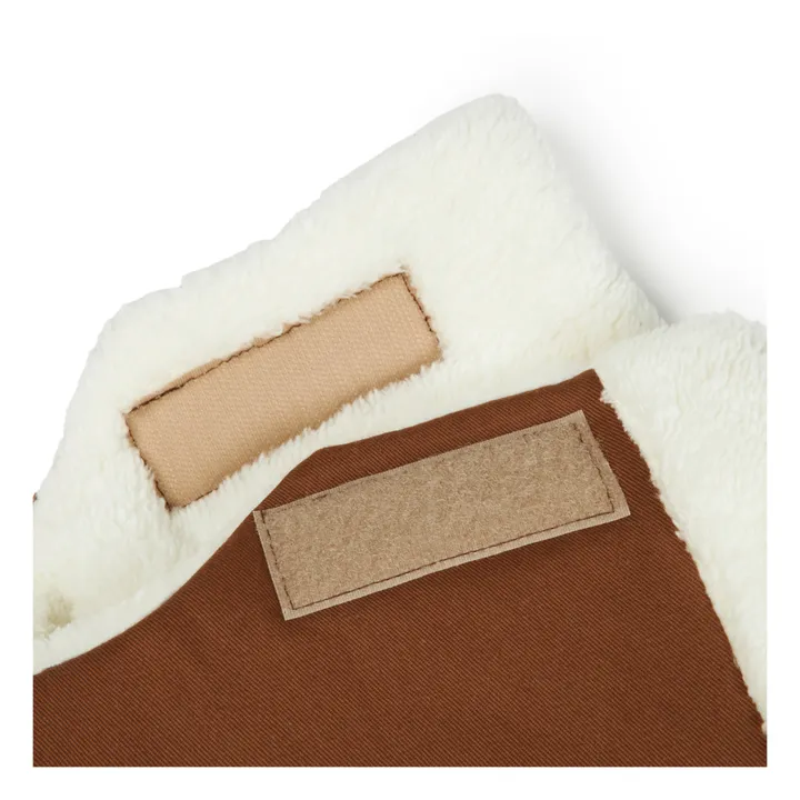 Nobodinoz Moufles pour poussette en coton bio | Rouge brique