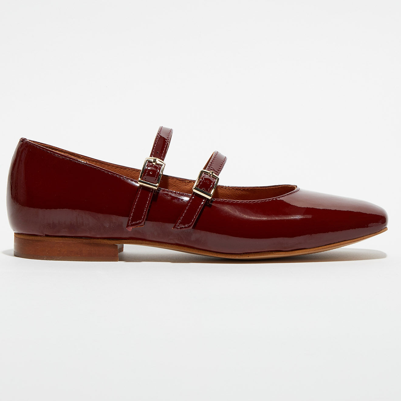 Quartier Latin Babies en Cuir verni Justine rouge bordeaux