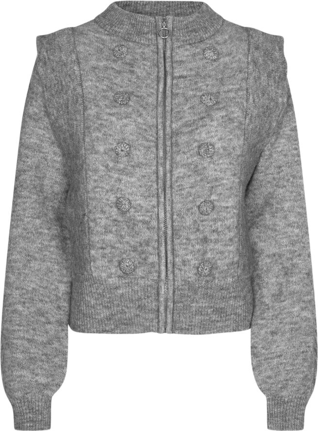 Lollys Laundry NoviaLL Cardigan LS Light grey melange