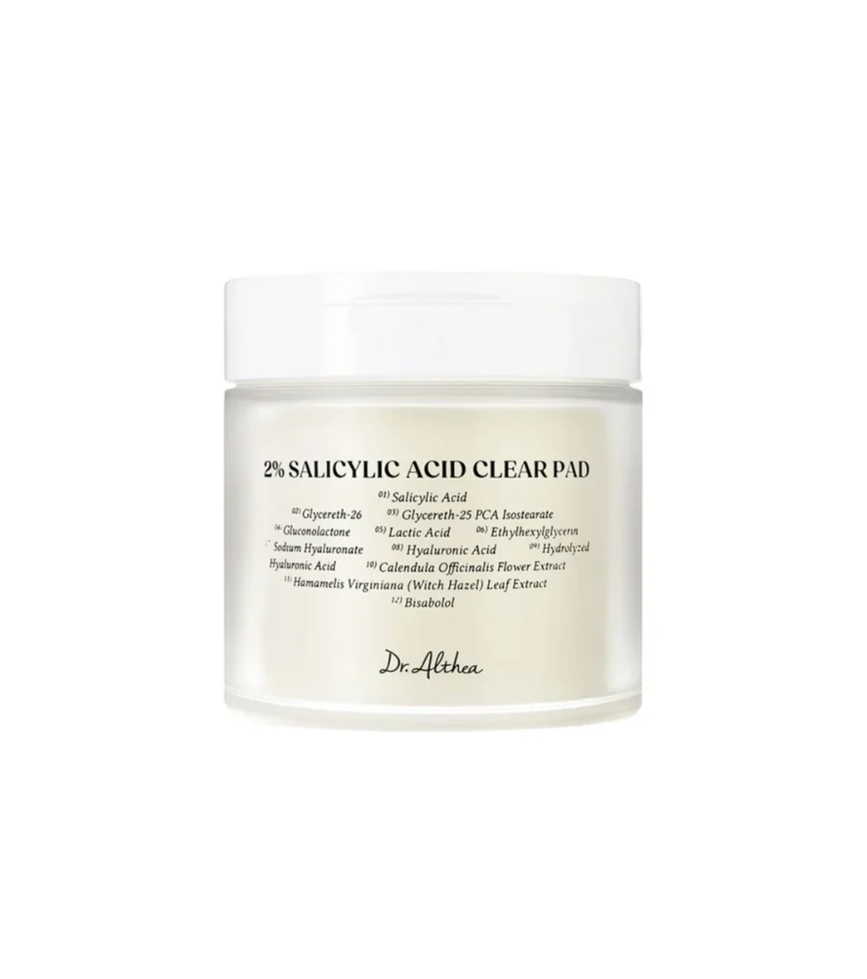 Dr. Althea - Discos transparentes com 2% de ácido salicílico - Clear Pads