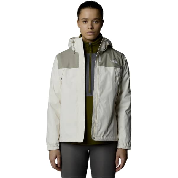 Veste randonnée THE NORTH FACE W ANTORA JACKET WHITE DUNE/CLAY GREY