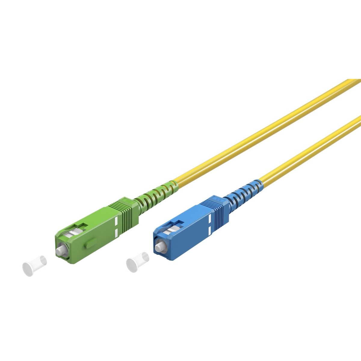 Goobay Fiberoptisk kabel (FTTH), Singlemode (OS2) Gul, Gul (Simplex), 0,5 m