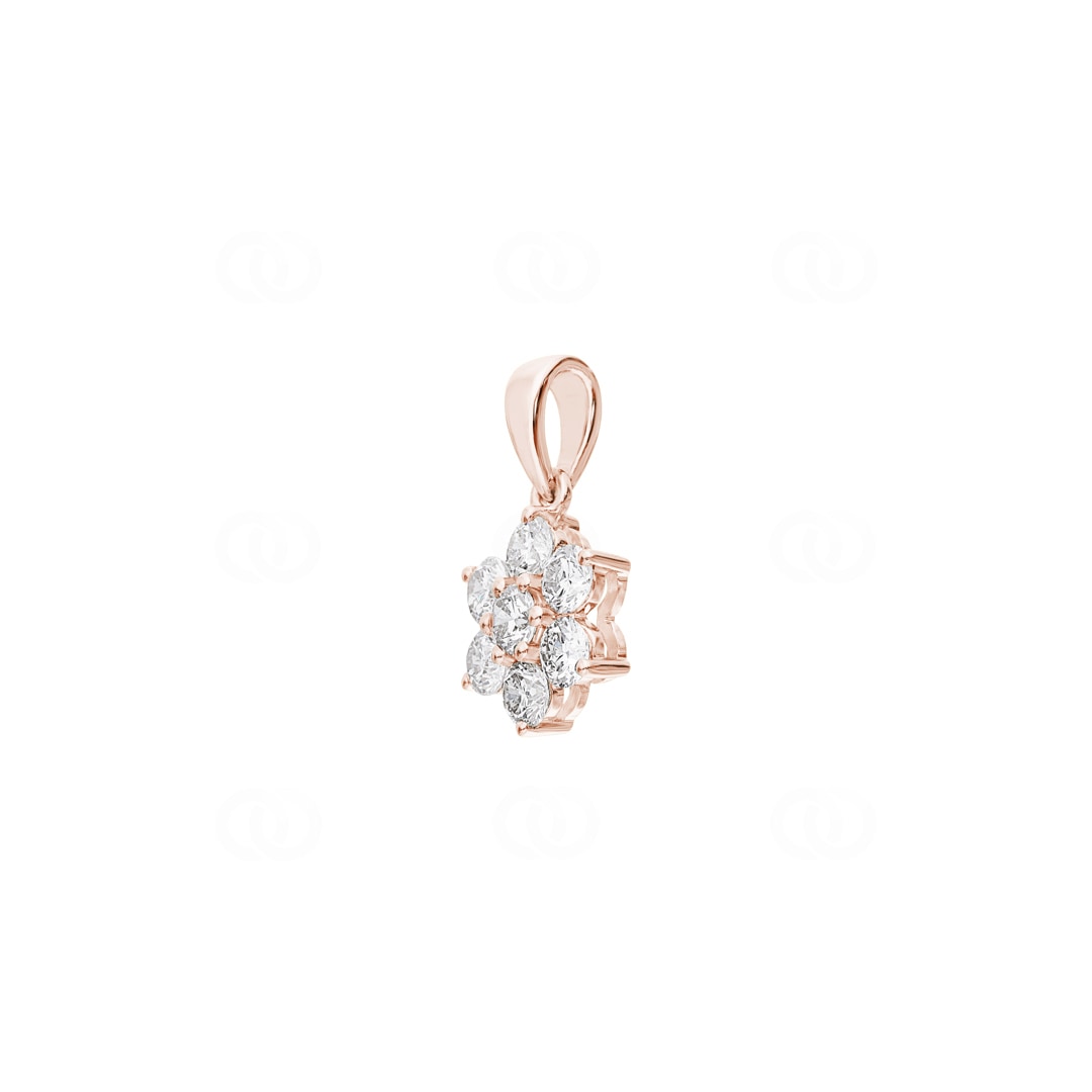 0.70 Karat Diamantanhänger 750/18 K Roségold