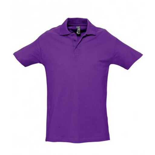 Polo De Manga Corta Liso 100% Algodón De Primera Calidad Sols Spring Ii