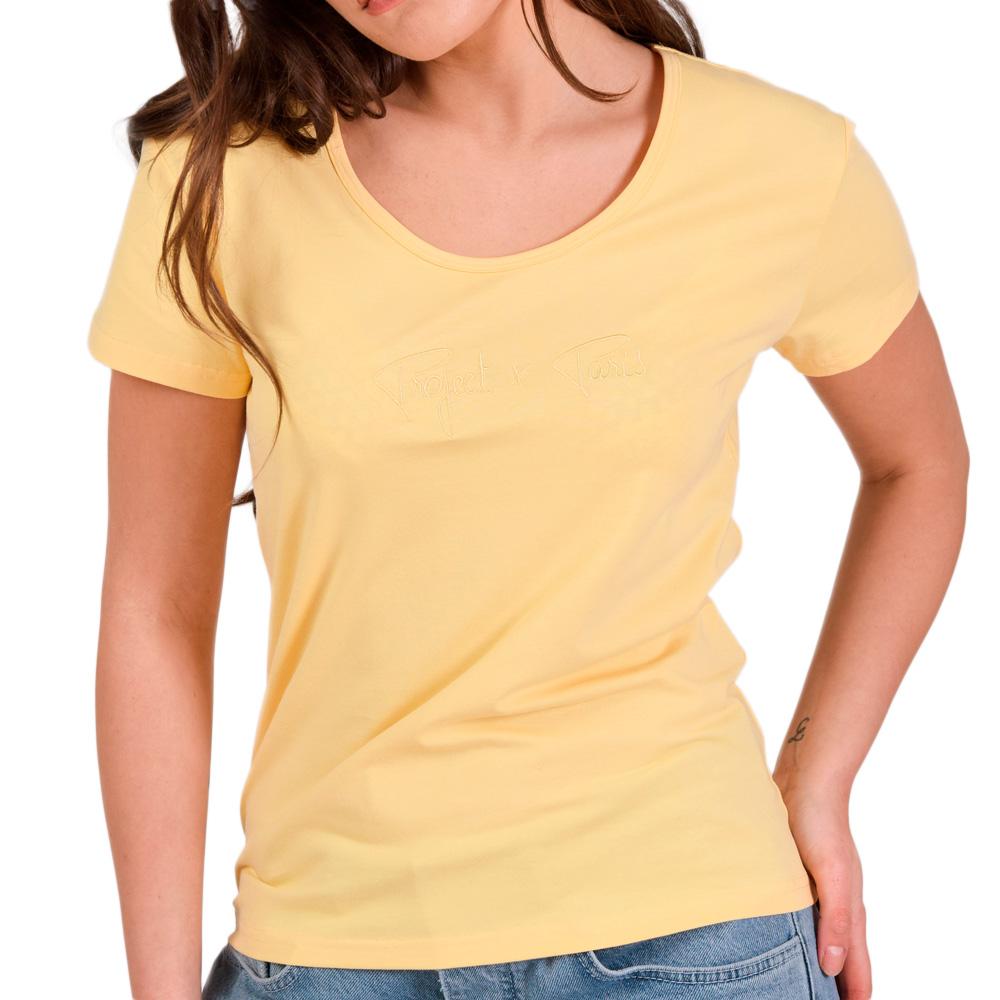 Project X Paris T-shirt Jaune Femme Project X Paris Basic Broderie F221114