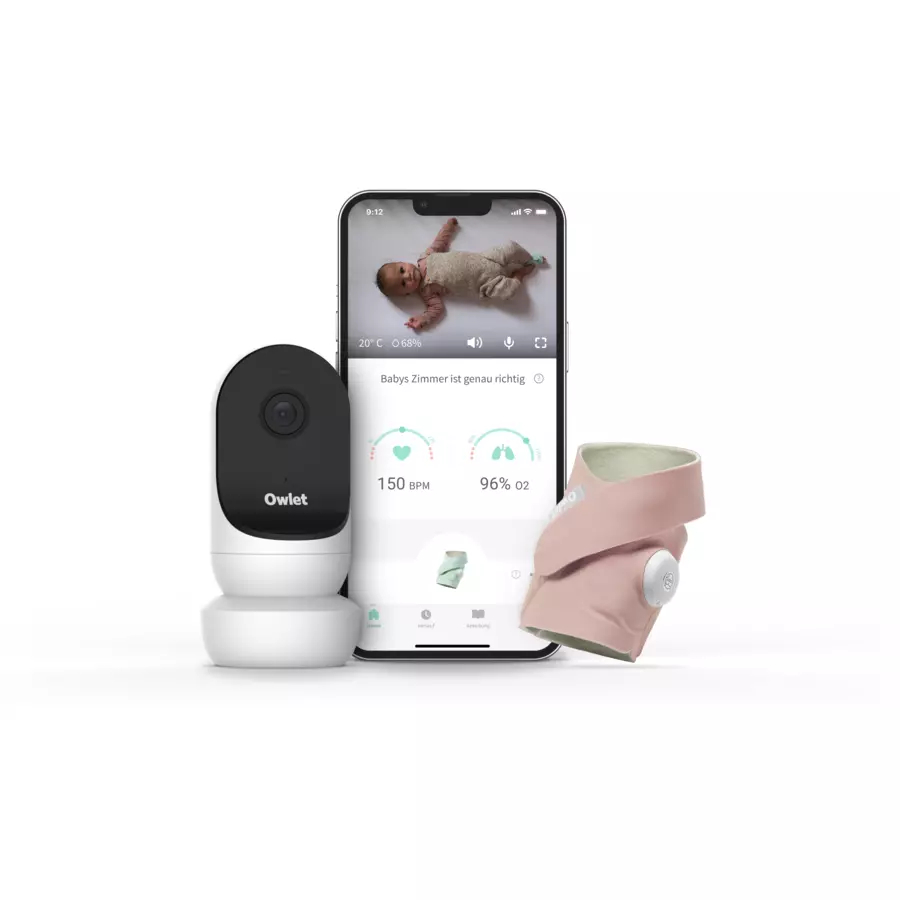 Owlet Monitor Duo Smart Sock 3 und Camera 2 edelrosa