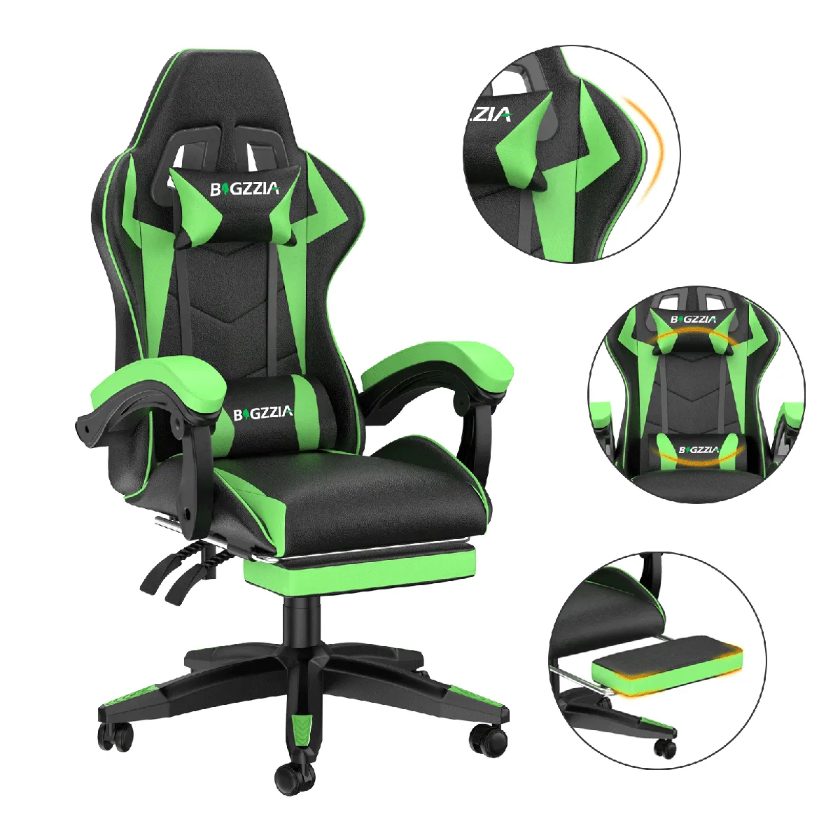 RATTANTREE Chaise Gaming Ergonomique - Noir Grena