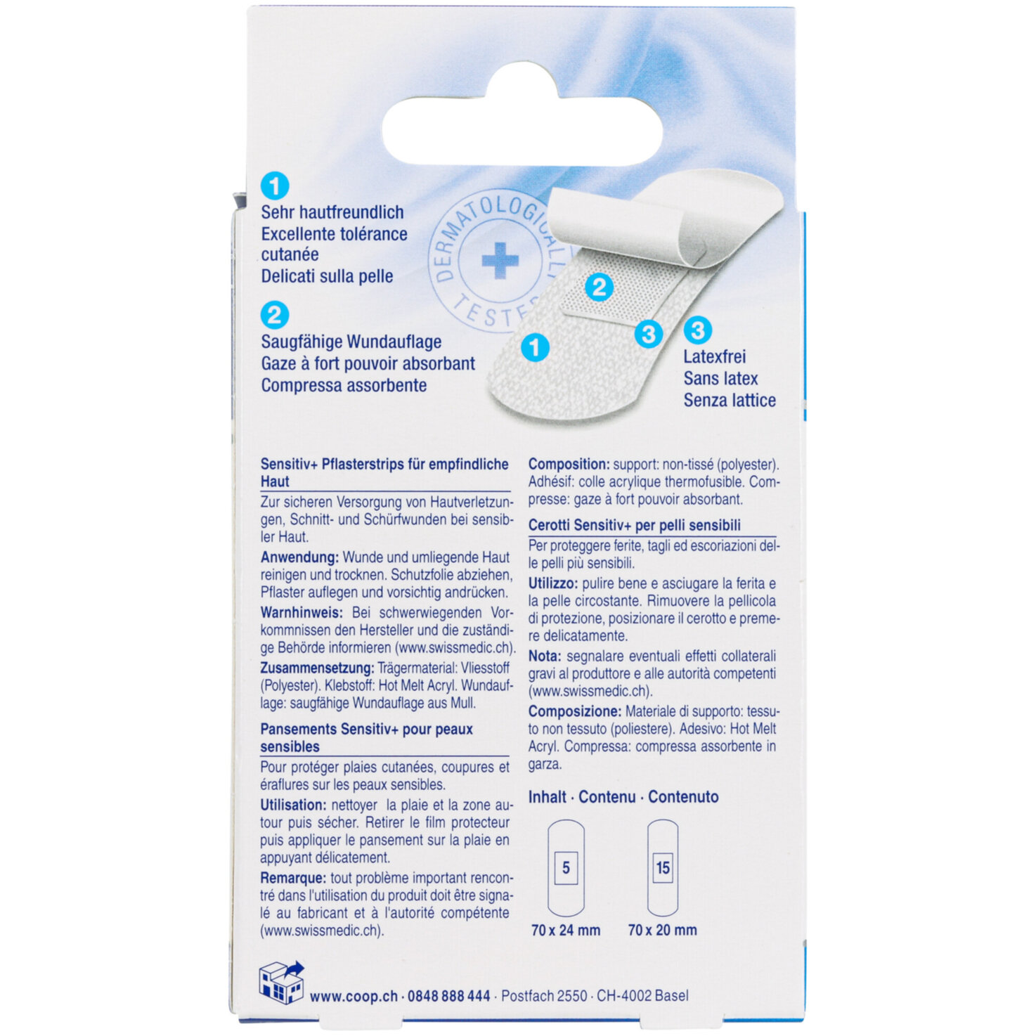 conviva Sensitiv+ Pflasterstrips 20 Stück