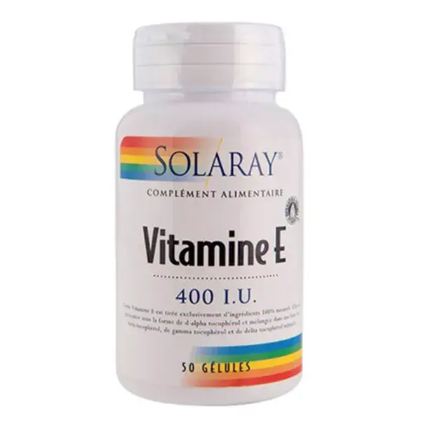 Solaray Vitamina E 400 UI 268 mg 50 cápsulas moles