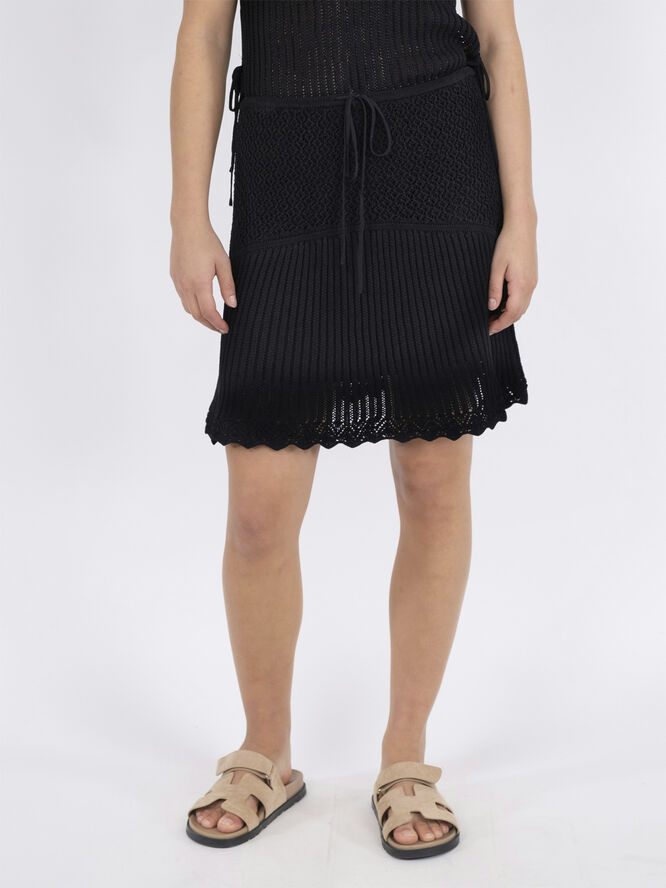 Neo Noir Judith Knit Skirt Black