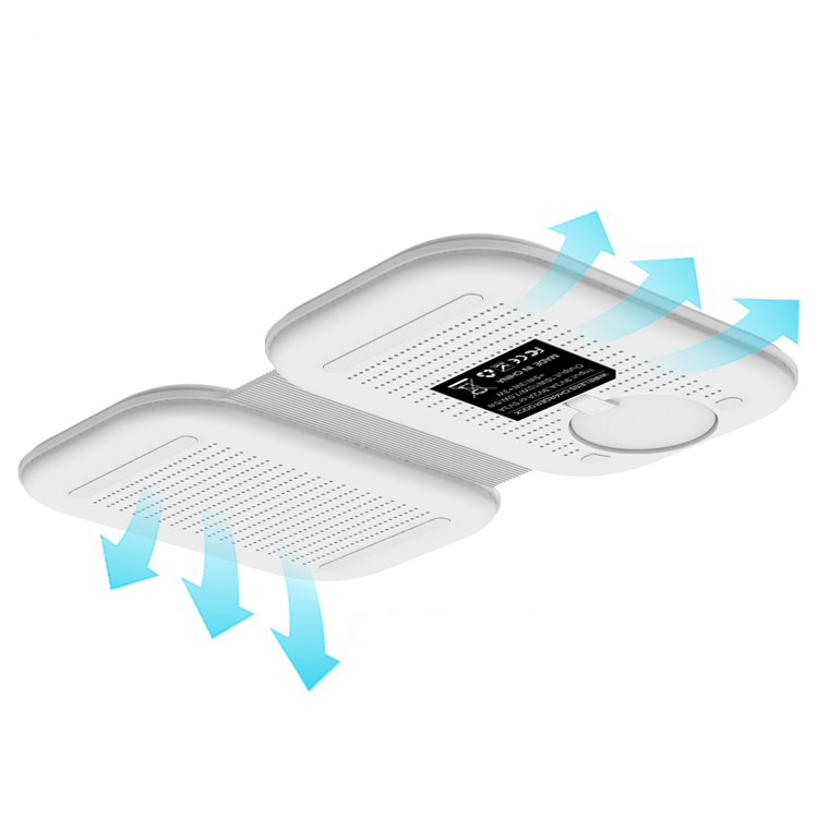 (10W) 3in1 Faltbares Multifunktions Magnet Qi Wireless Ladegerät für Smartphone / Apple Watch / AirPods / Galaxy Buds - Weiss
