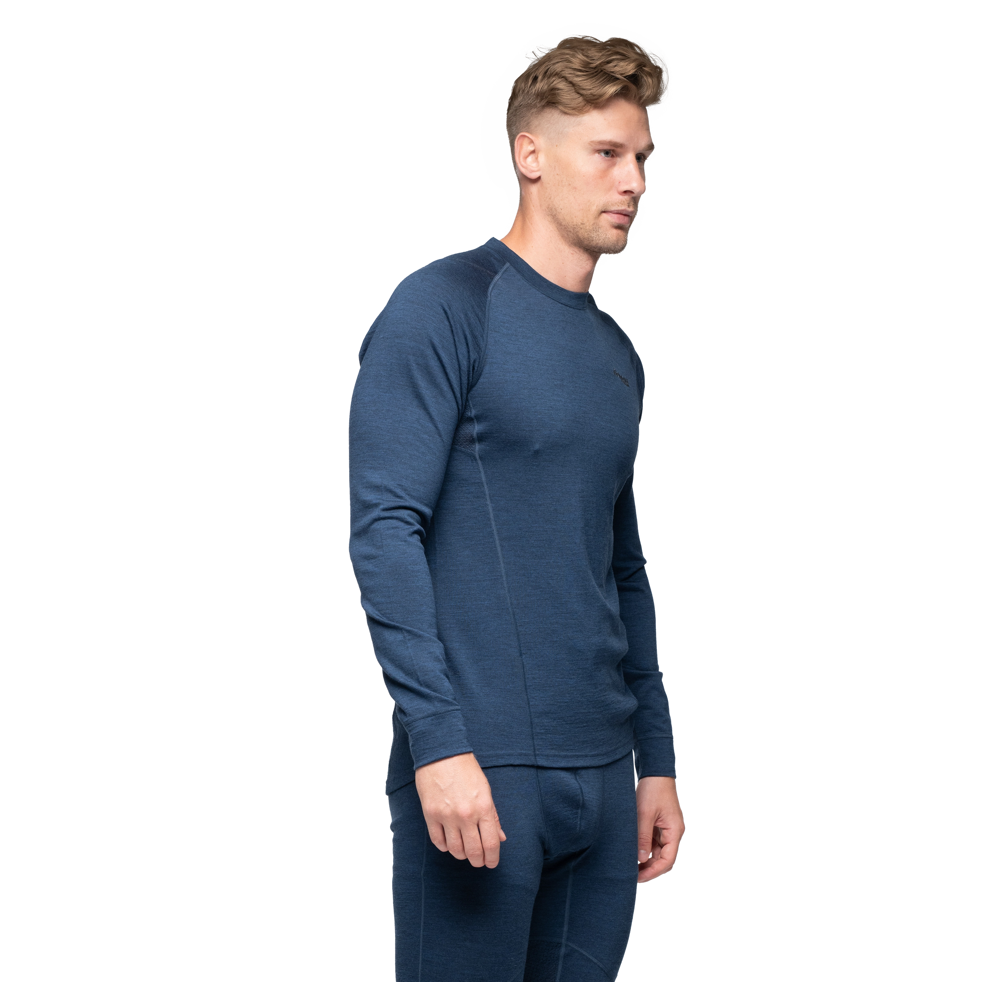 Inner:Pure Merino Long Sleeve Men Navy Blue