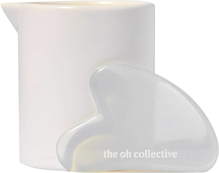The Oh Collective Rub Me Tender - Relaxing Massage candle with Guasha stone 10 Orange & lavender