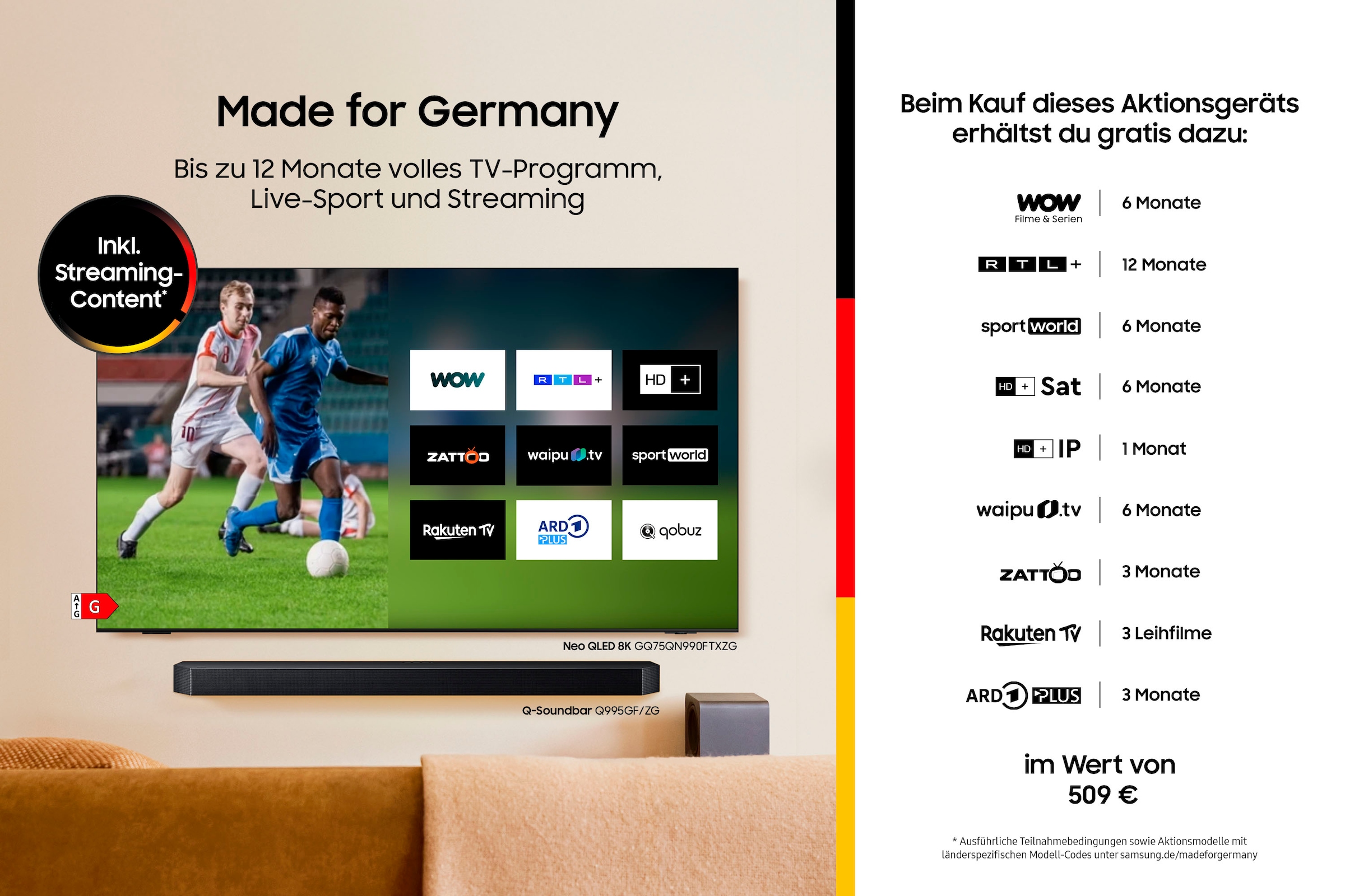 Samsung LED-Fernseher »GQ32LS03CBU« 80 cm/32 Full HD Smart-TV Mattes Display,Austauschbare Rahmen,Art Mode