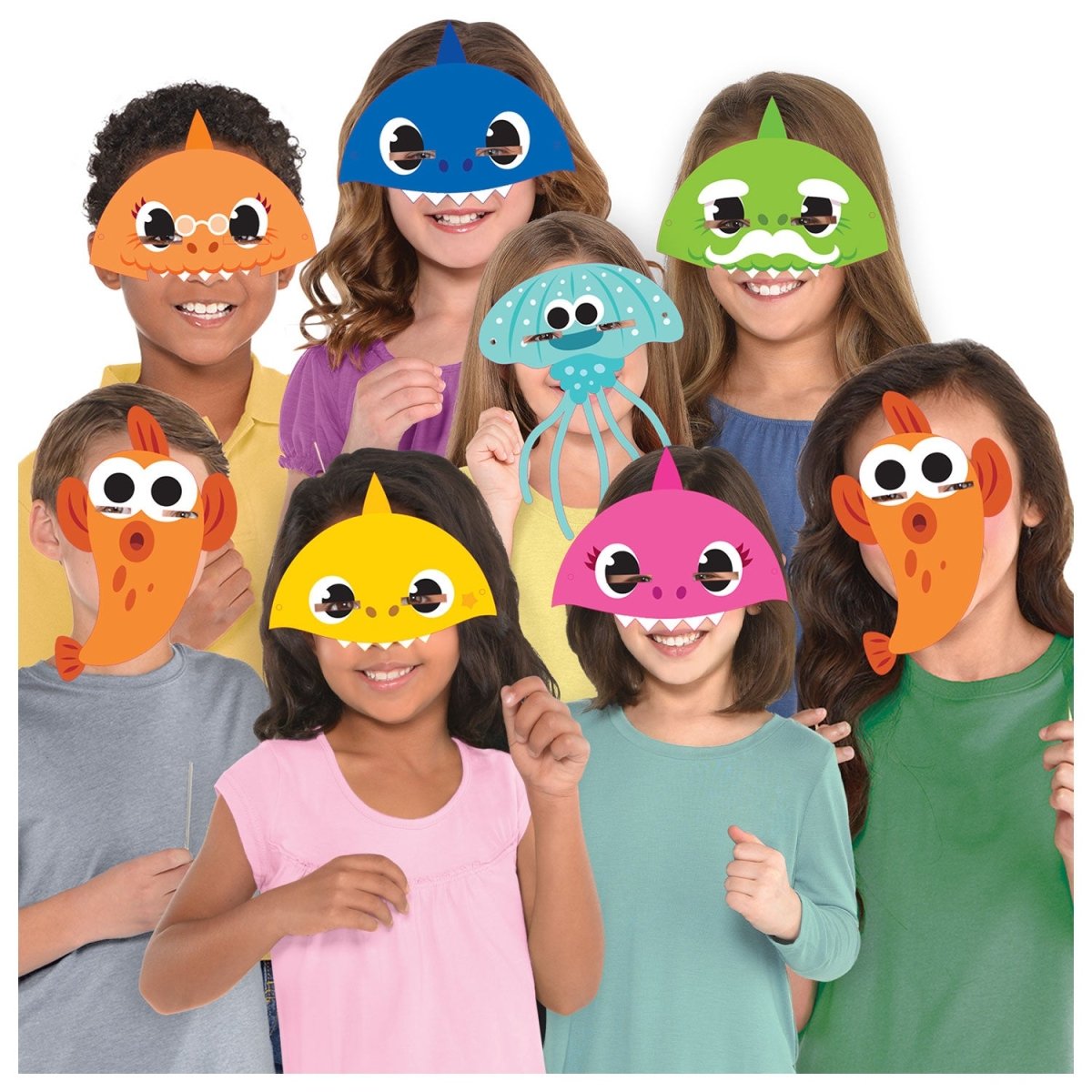 Baby Shark Masker 8 delig