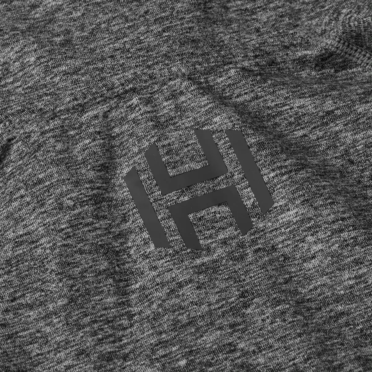 Hellner Nunis Halfzip Ls Tee Men Black Beauty Melange