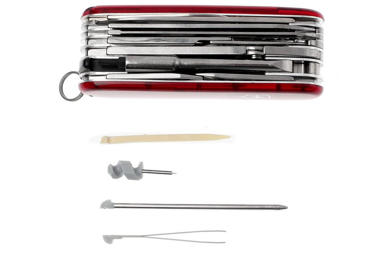 Victorinox CyberTool L transparant rood 1.7775.T Zwitsers zakmes