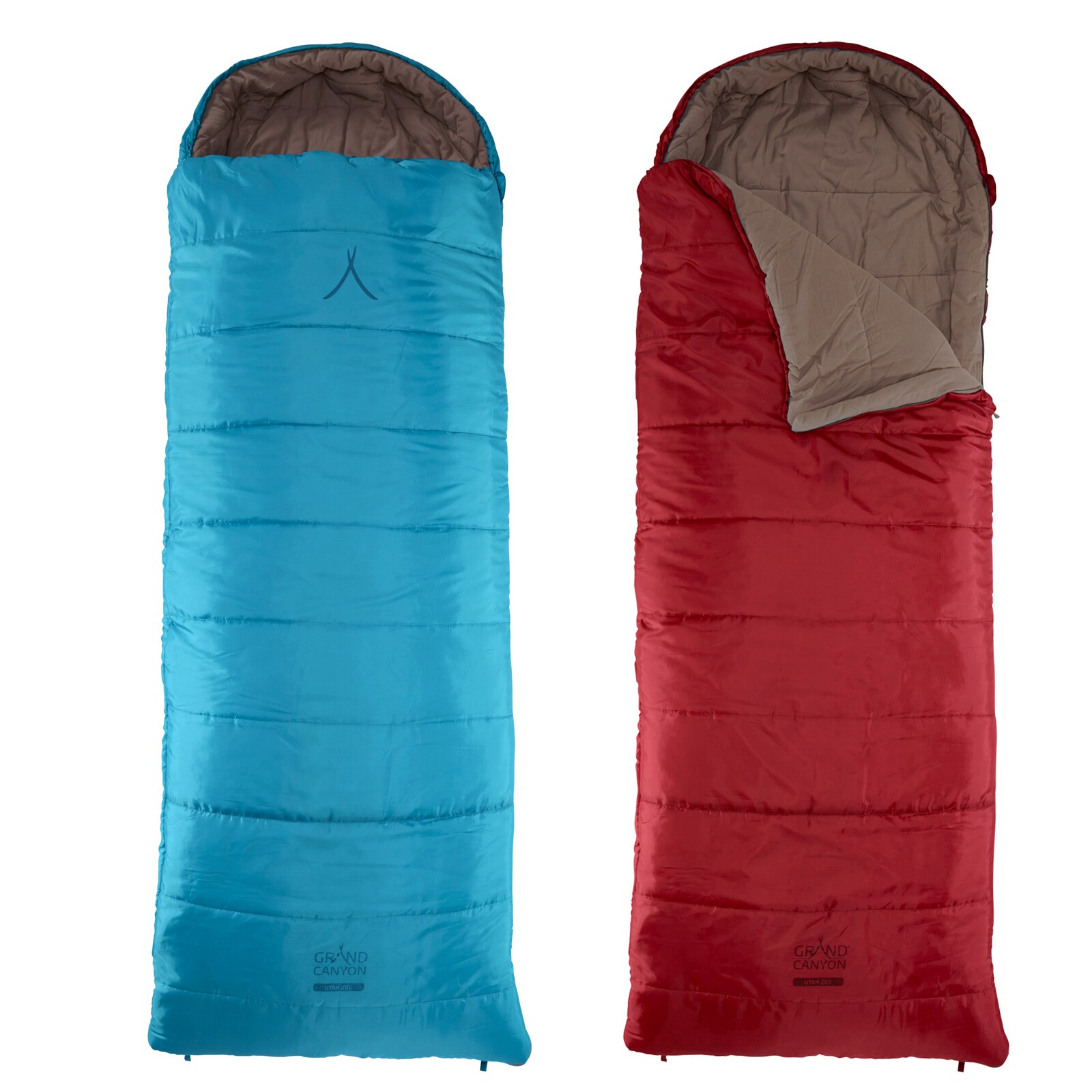 GRAND CANYON Decken Schlafsack Utah 205 XL Winter 3 Jahreszeiten 2,2m Lang -20°C Farbe: Caneel Bay
