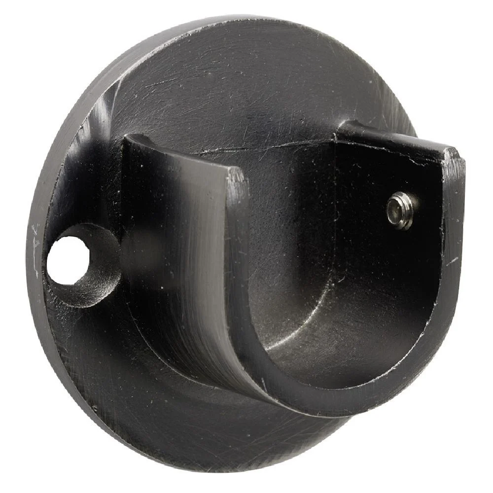 Support tringle à rideau gris Ø20mm x2