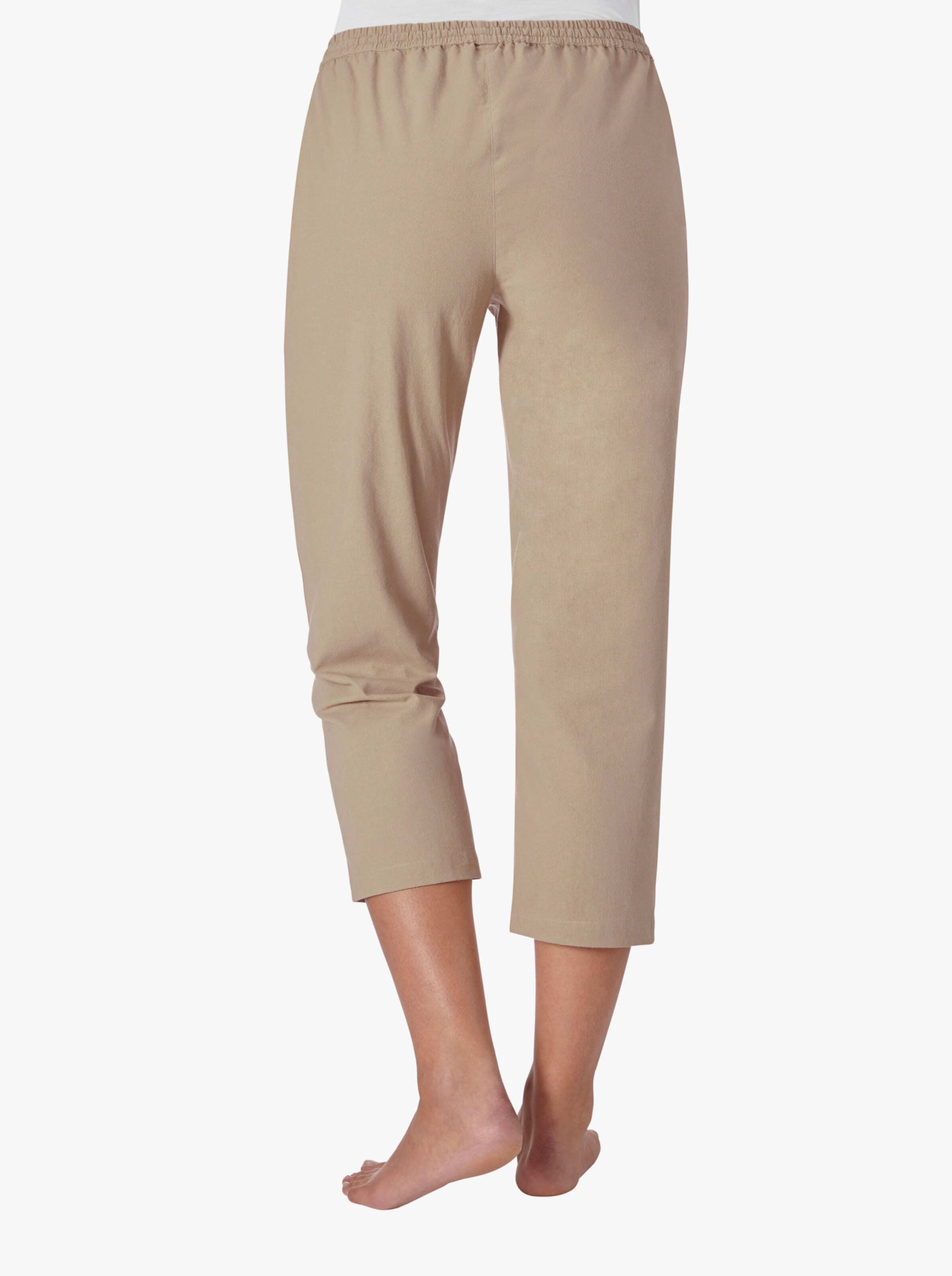 Schlupfhose aus bügelarmer Strukturware