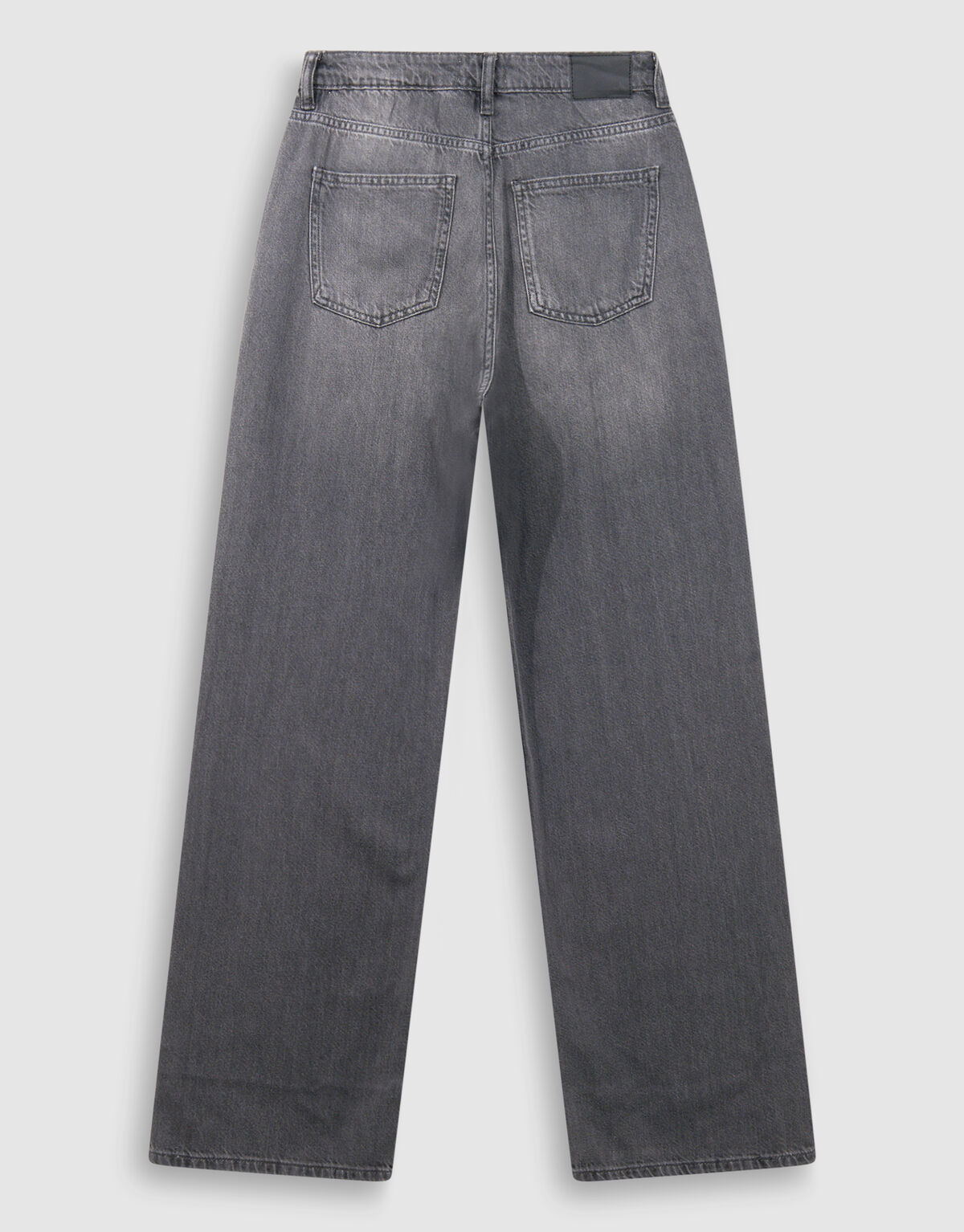 Soft Wide Leg Fit Jeans Grijs