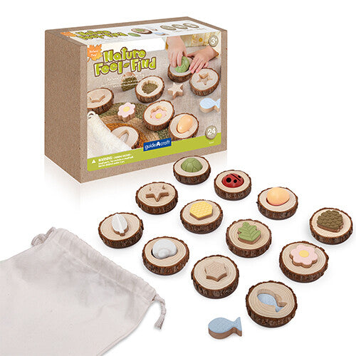 Guidecraft sorteerspel nature and feel - 24st