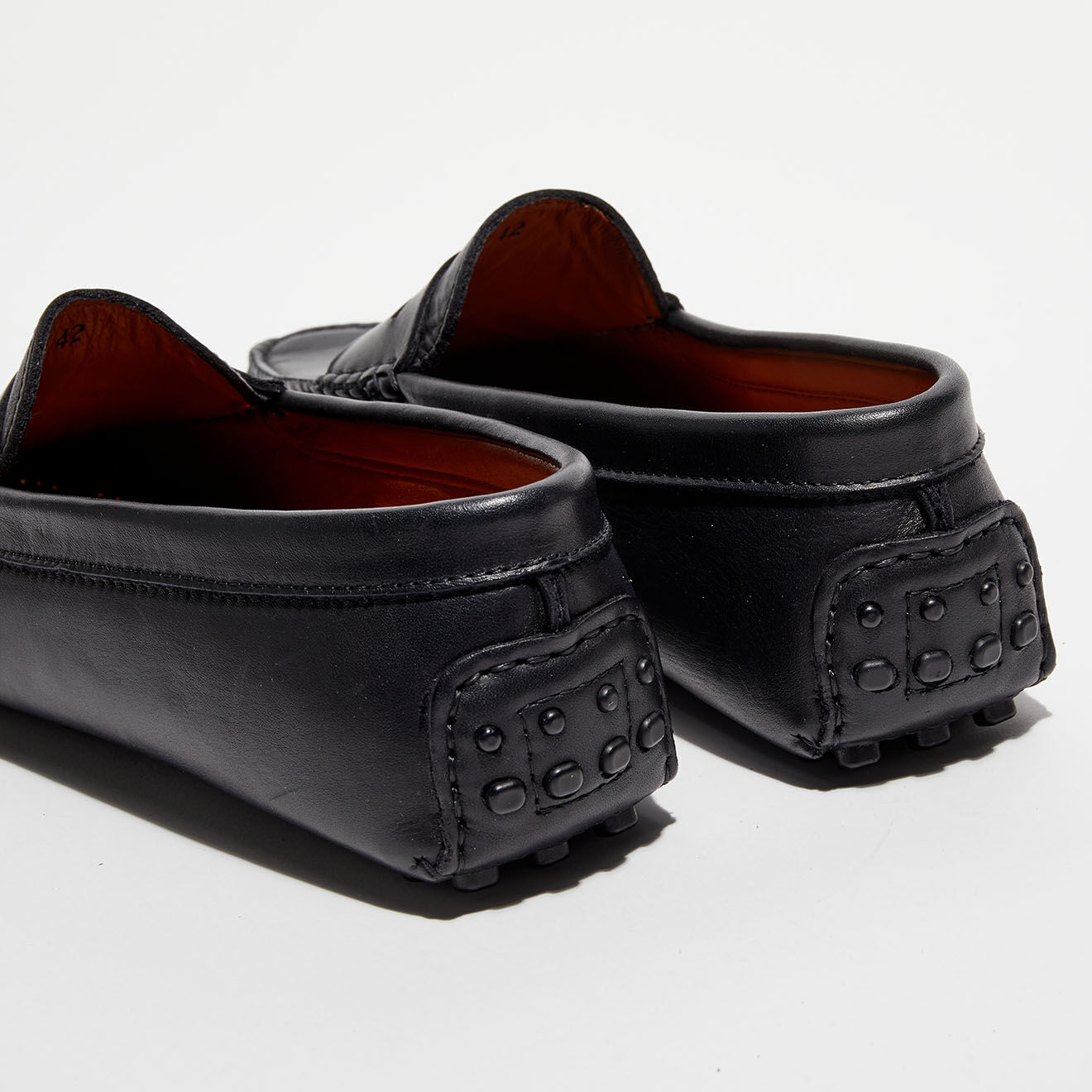 Loafers Mocassins en Cuir Martin noirs