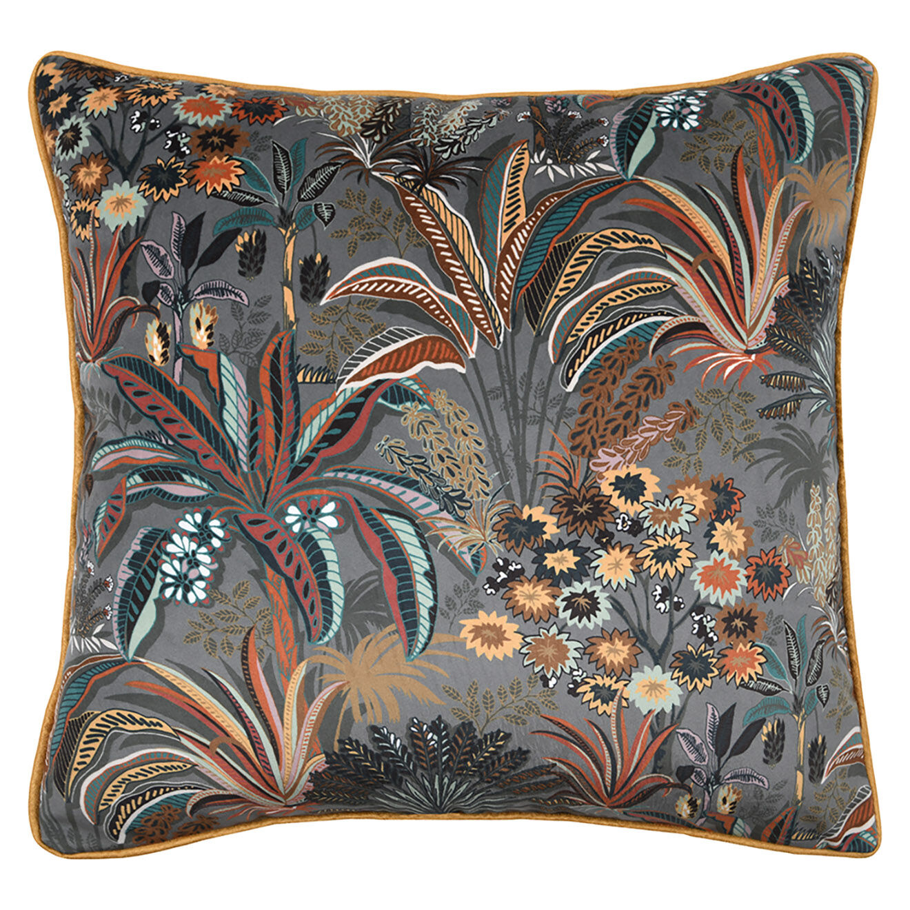 Stof Coussin Skoura Solveig kaki - 45x45 cm