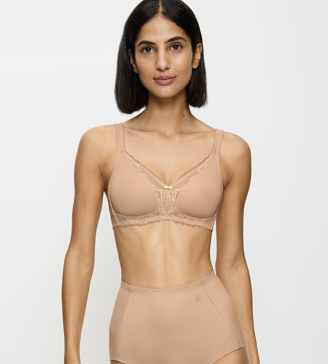 TRIUMPH<br>Sutiã sem aro Renda Moderna + Algodão