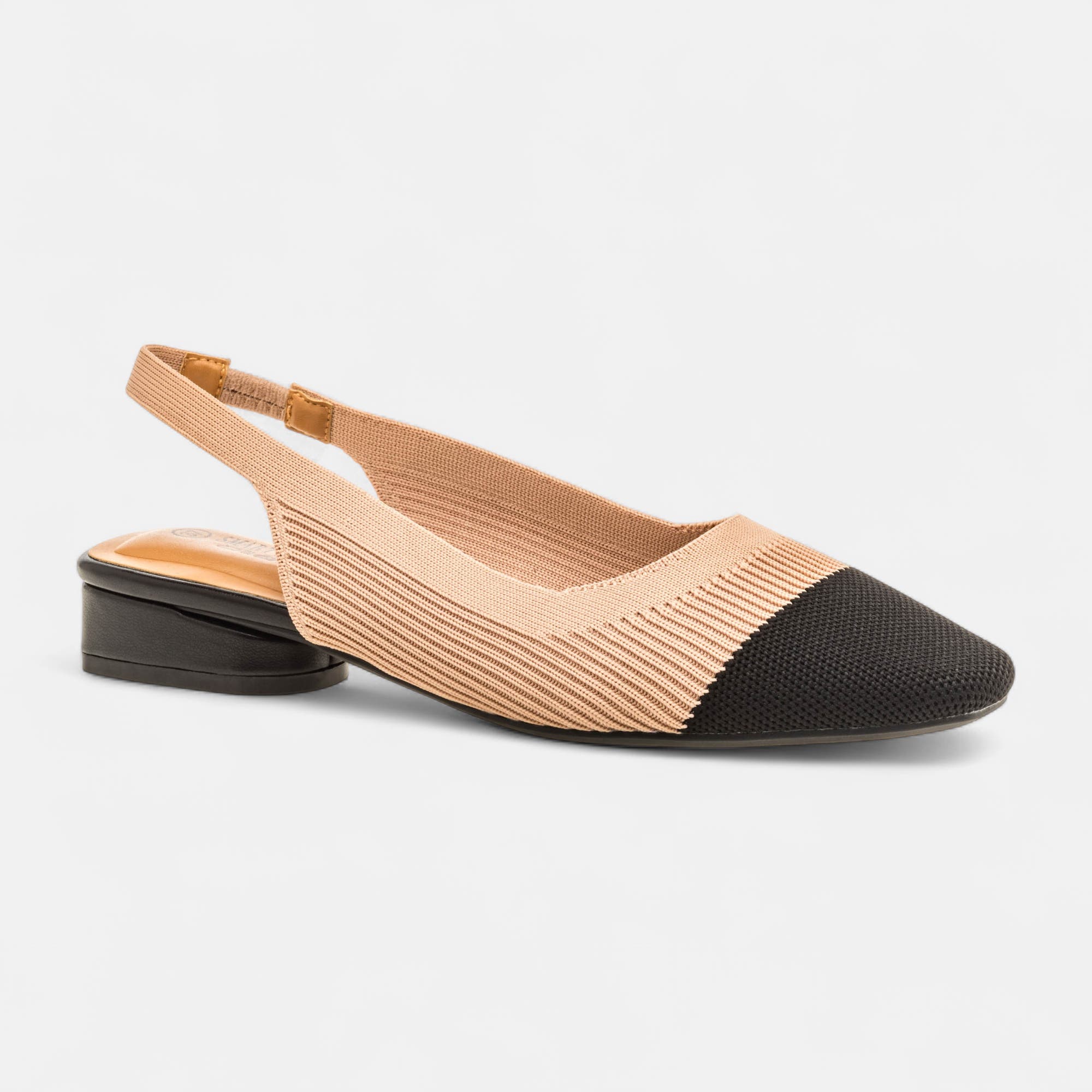 Escarpins avec bride arrière Femme beige