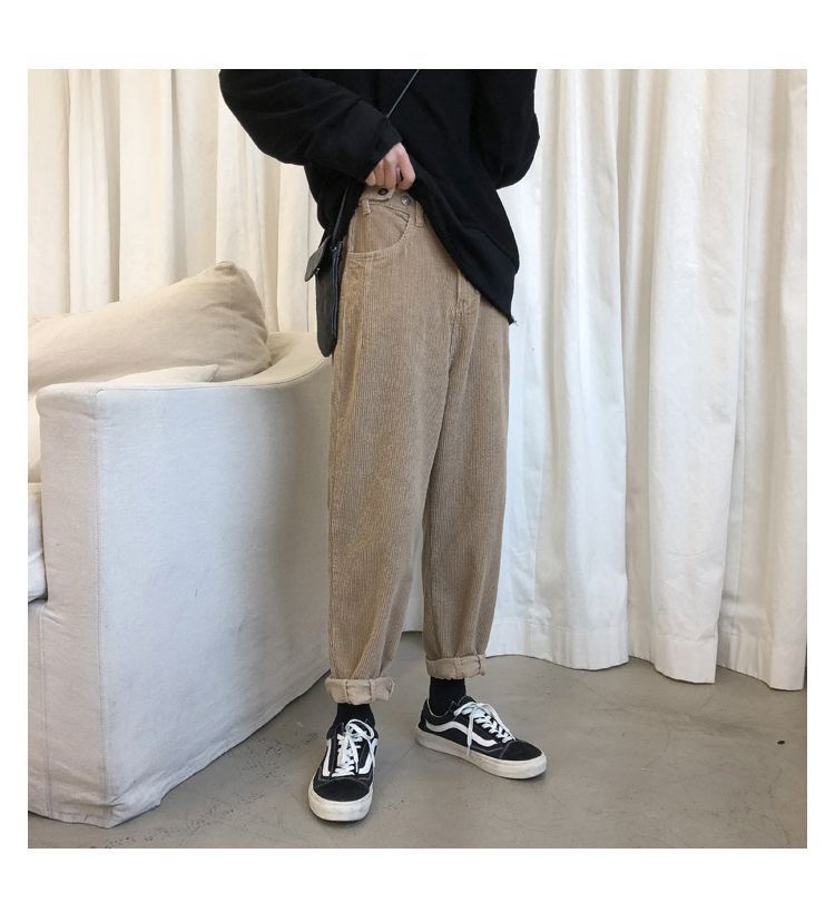 CHIC ERRO - Corduroy broek met rechte pijpen