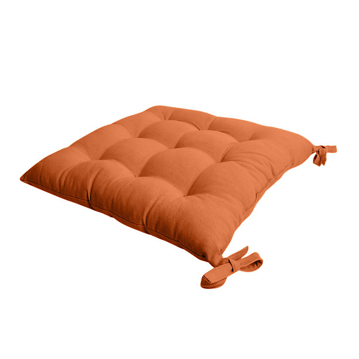 Galette de chaise terracotta JBY Creation L.38 x l.38 cm